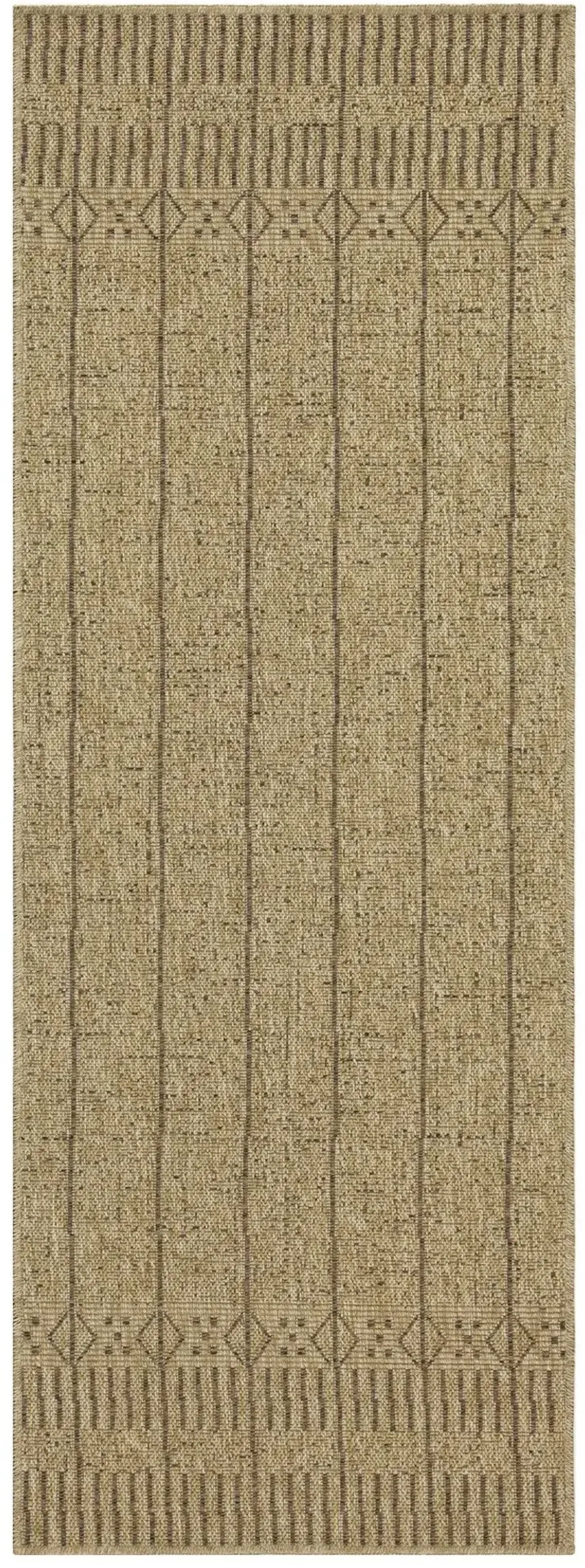 Earth - 2'7" X 7'3" Indoor, Outdoor, Area Rug - Jute, Mocha