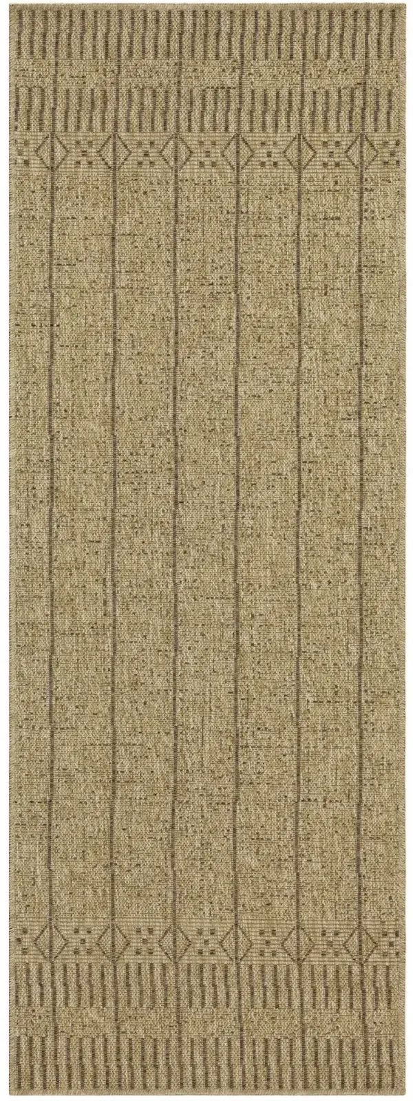 Earth - 2'7" X 7'3" Indoor, Outdoor, Area Rug - Jute, Mocha