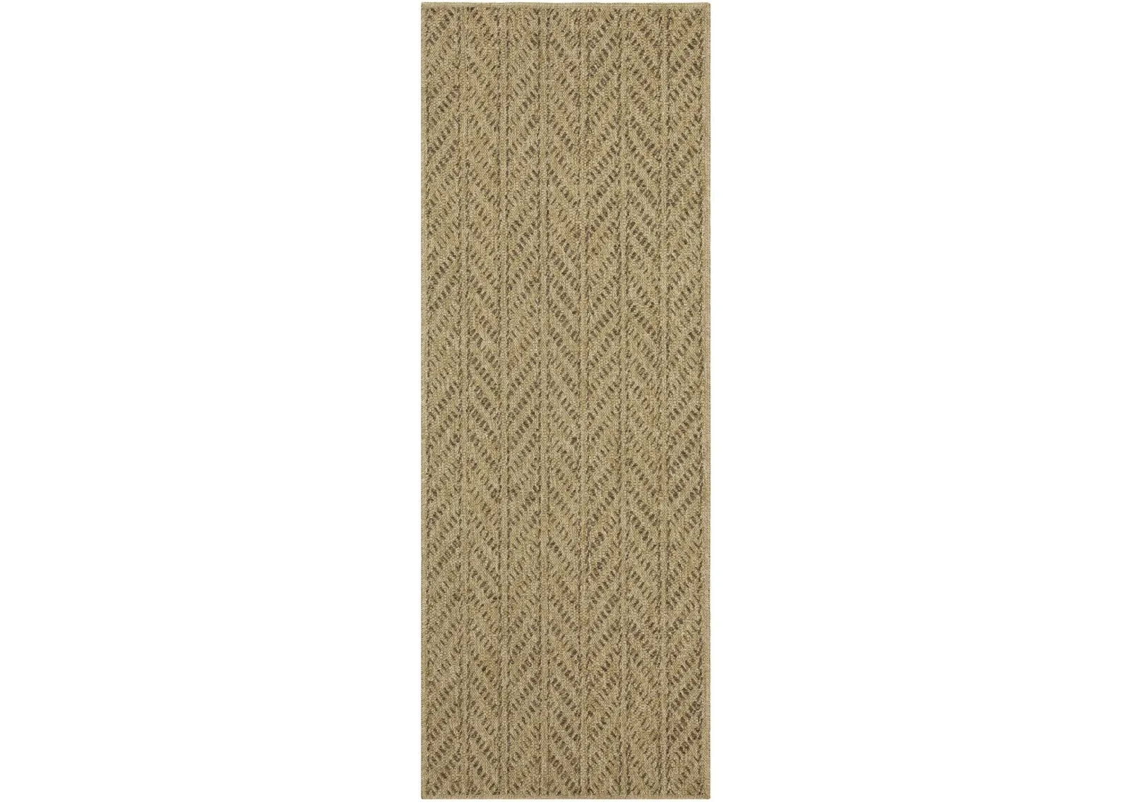 Earth - 2'7" X 7'3" Indoor, Outdoor Area Rug - Natural, Mocha