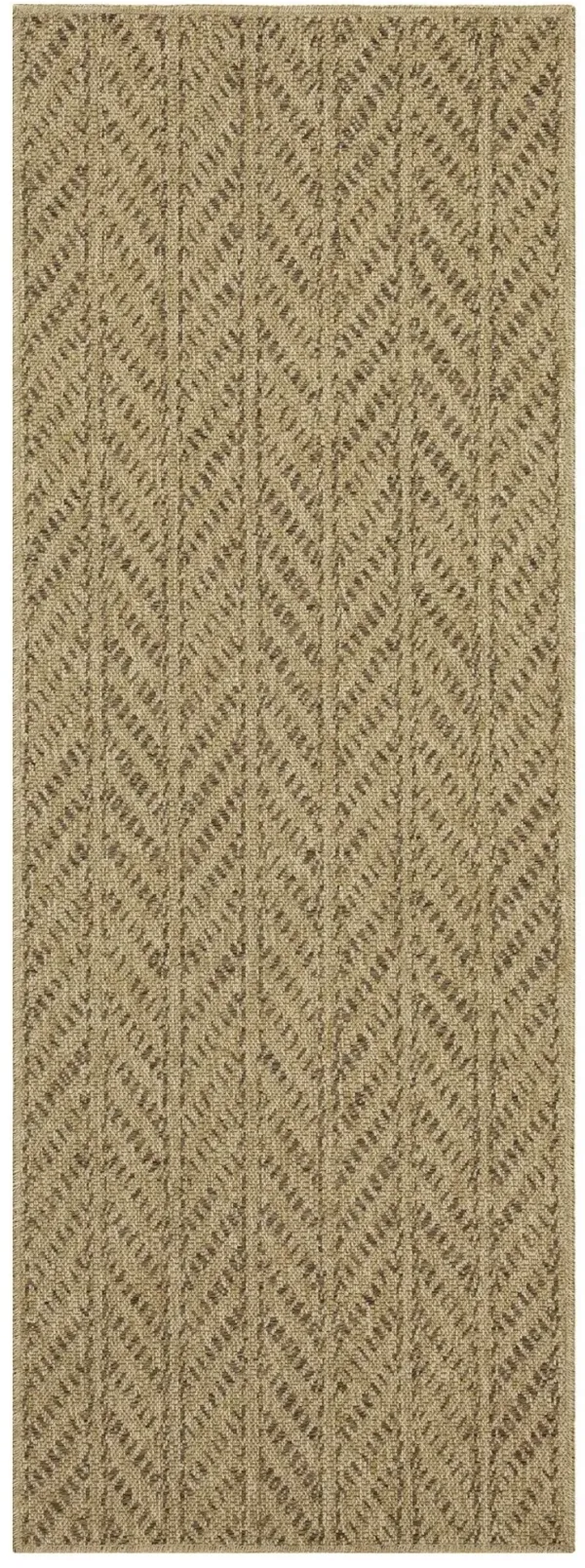 Earth - 2'7" X 7'3" Indoor, Outdoor Area Rug - Natural, Mocha