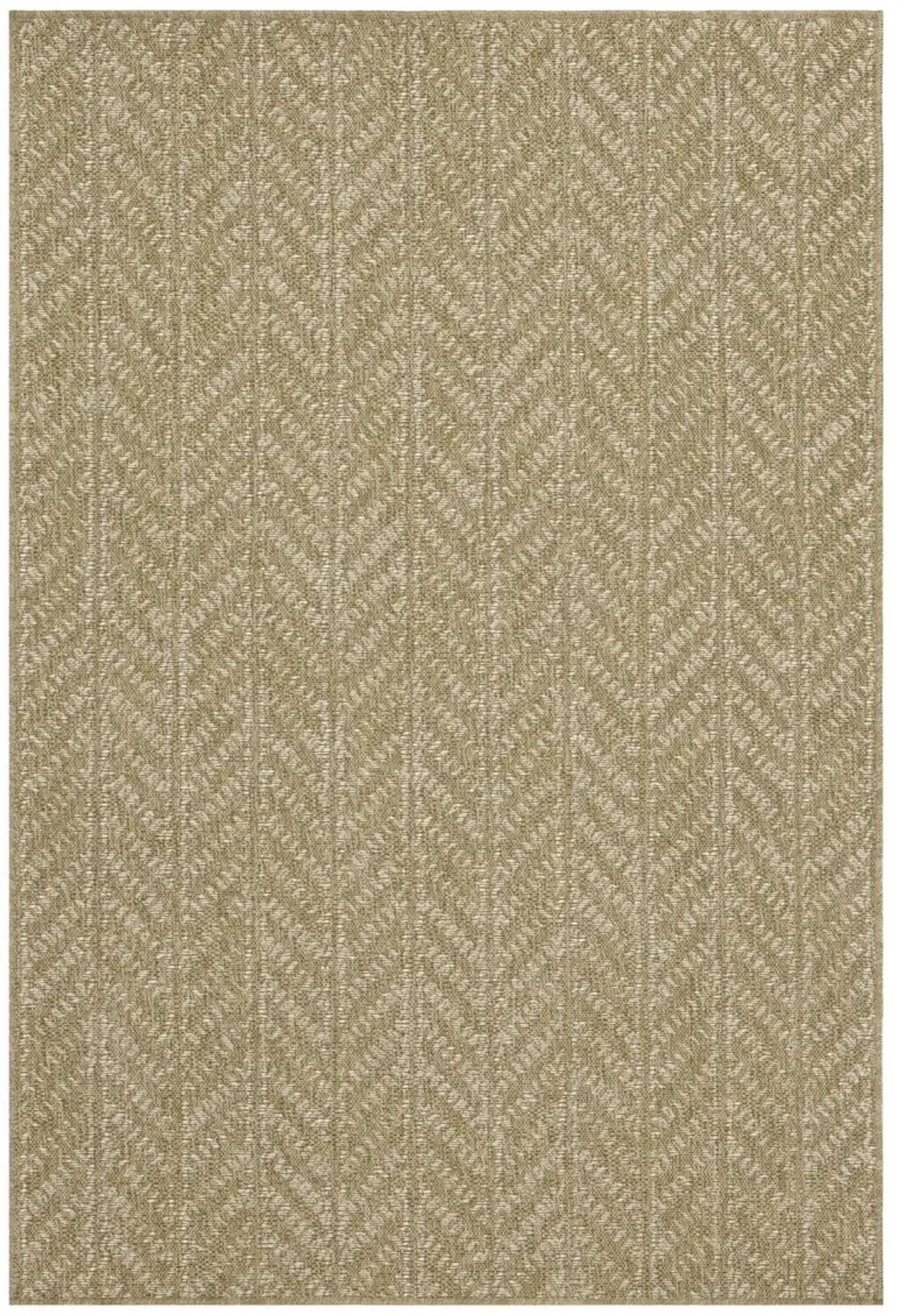 Earth - 5'3" X 7'3" Indoor, Outdoor Area Rug - Natural / White