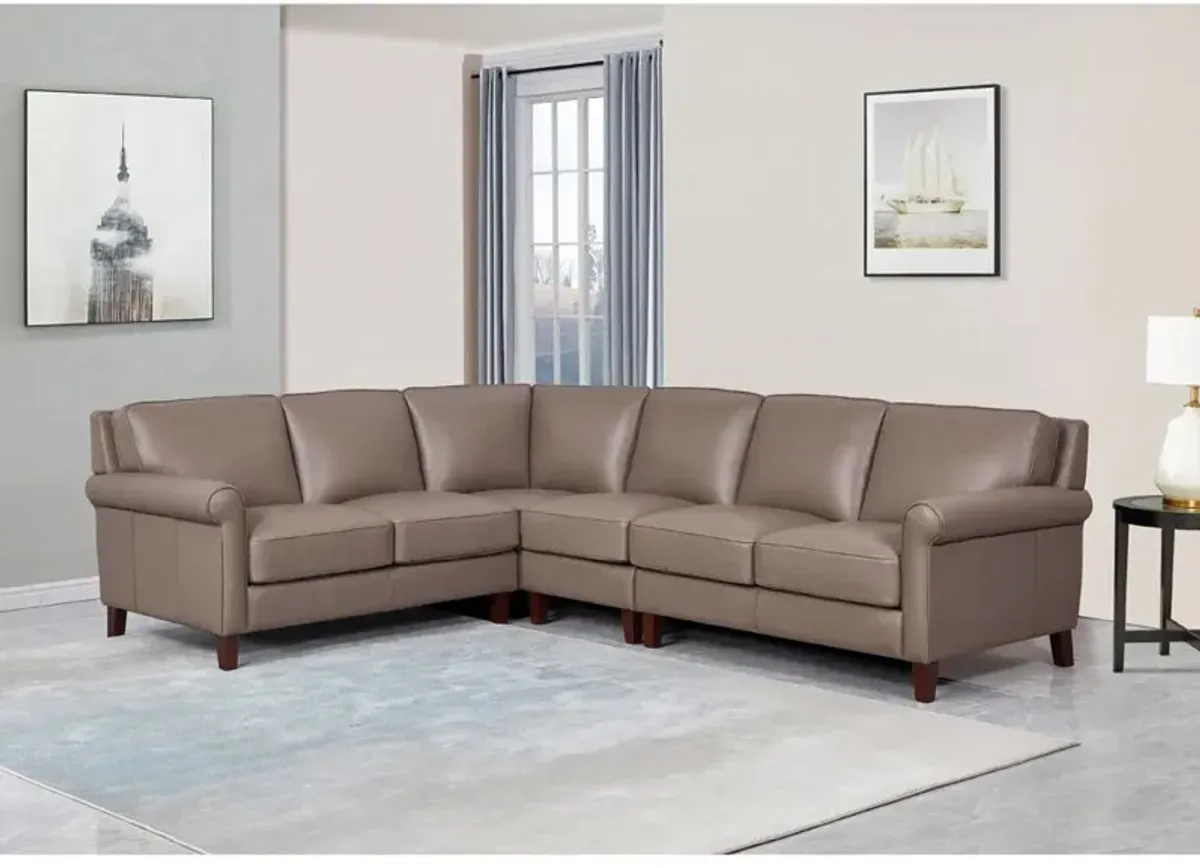 Laguna - Leather Sectional - Brown