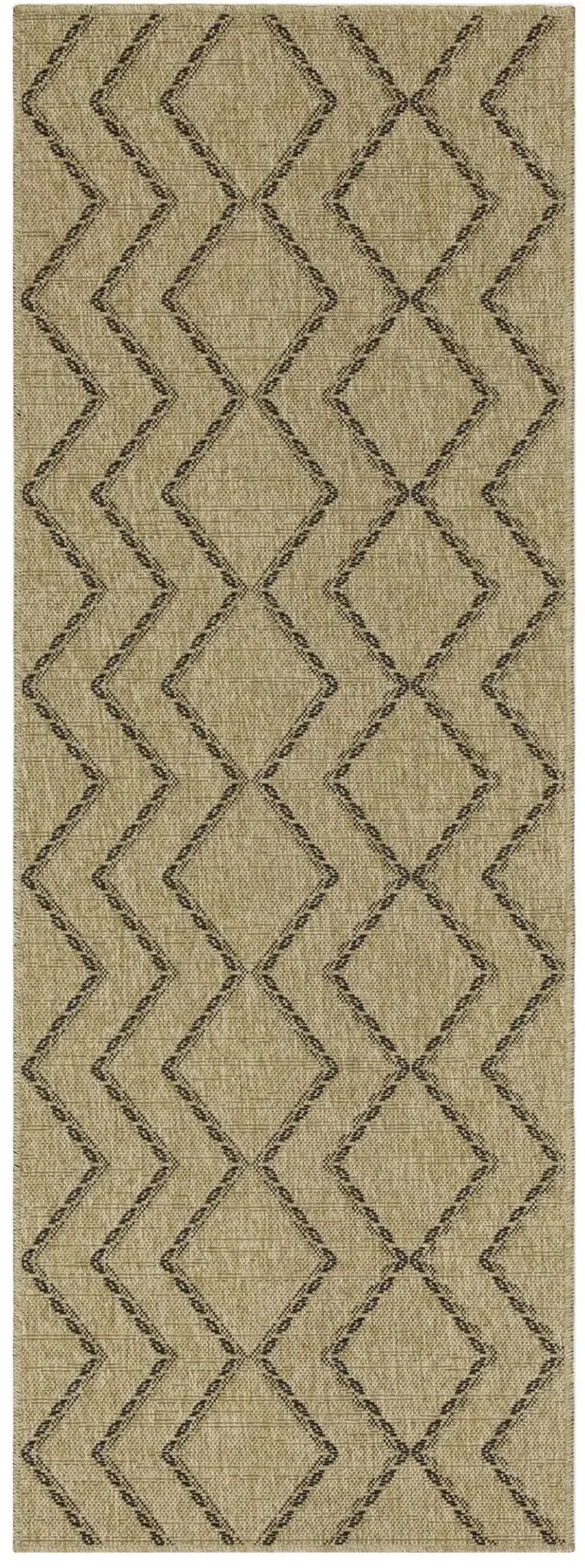 Earth - Indoor / Outdoor Polypropylene Area Rug - Jute / Black