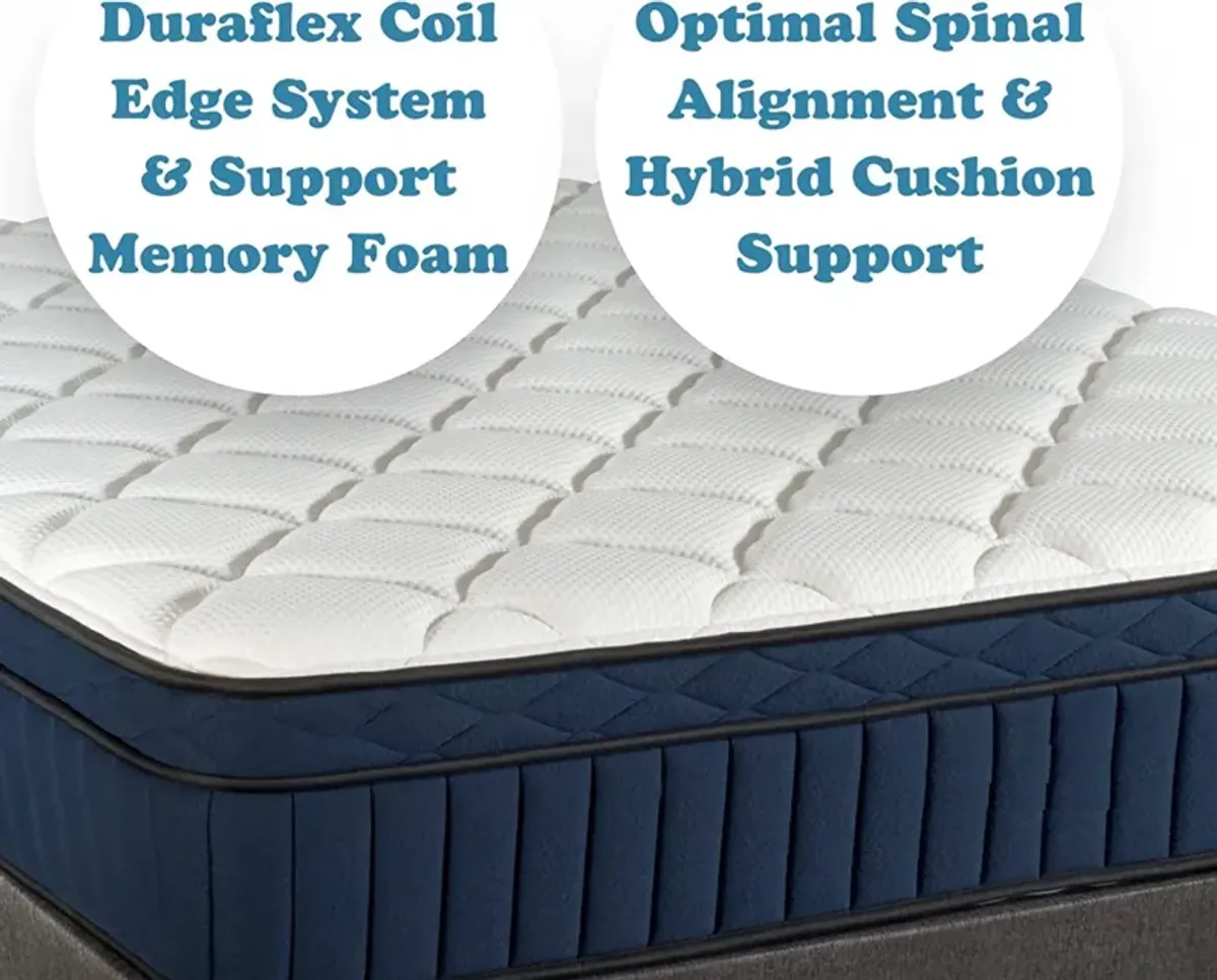 Tranquility 12" Medium Pillow-Top Memory Foam Edge Support Pocket Spring Premium Hybrid Mattress