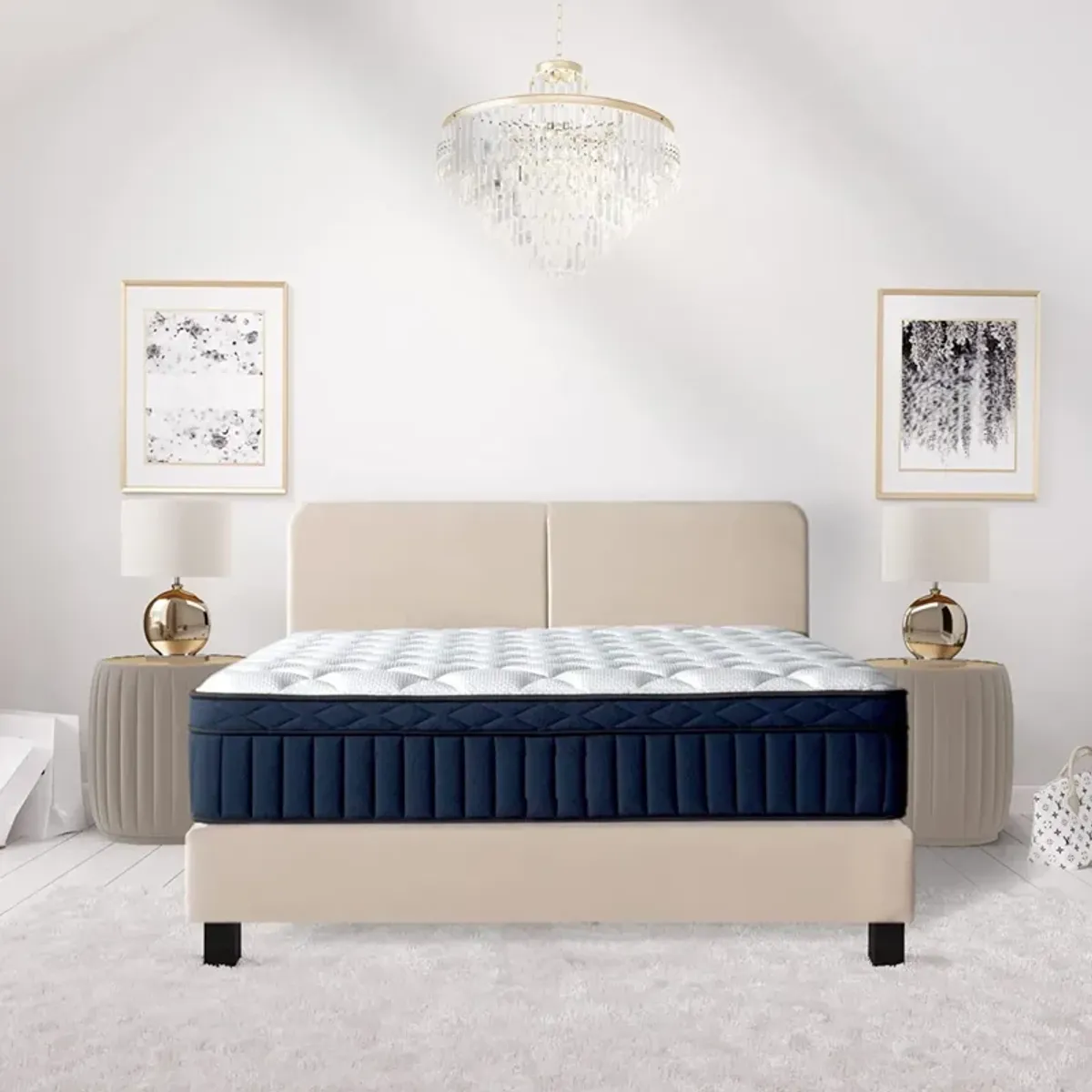 Tranquility 12" Medium Pillow-Top Memory Foam Edge Support Pocket Spring Premium Hybrid Mattress