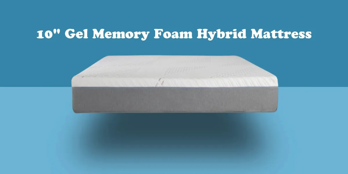 Cypress 10'' Medium Cooling Gel Memory Edge Support Pocket Spring Removable Cover Hybrid Mattress