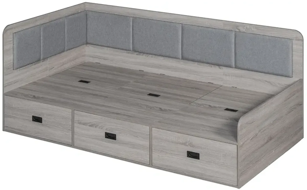 Daybed With Three Drawers And Three Storage Compartments