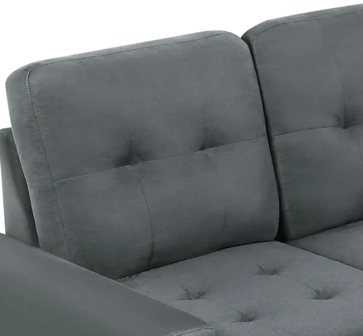 Sectional Sofa With Reversible Chaise Lounge, L-Shaped Couch With Storage Ottoman And Cup Holders