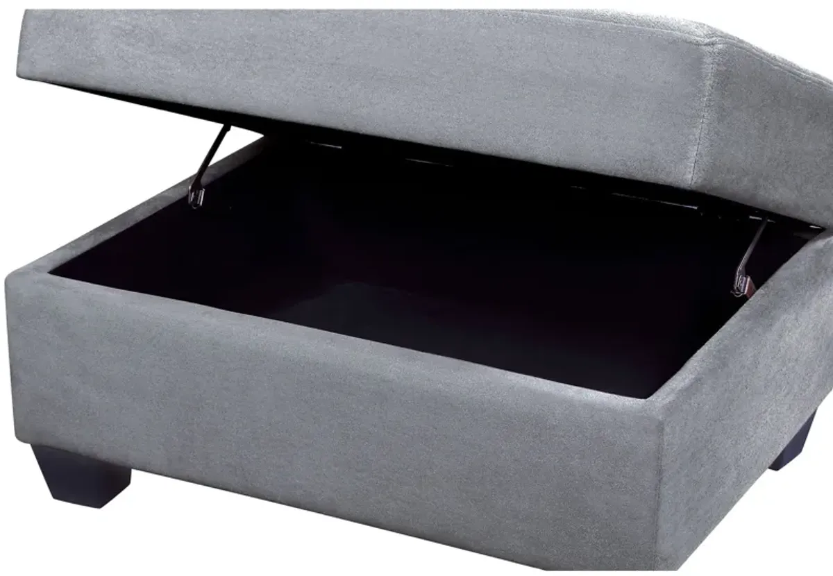 Sectional Sofa With Reversible Chaise Lounge, L-Shaped Couch With Storage Ottoman And Cup Holders