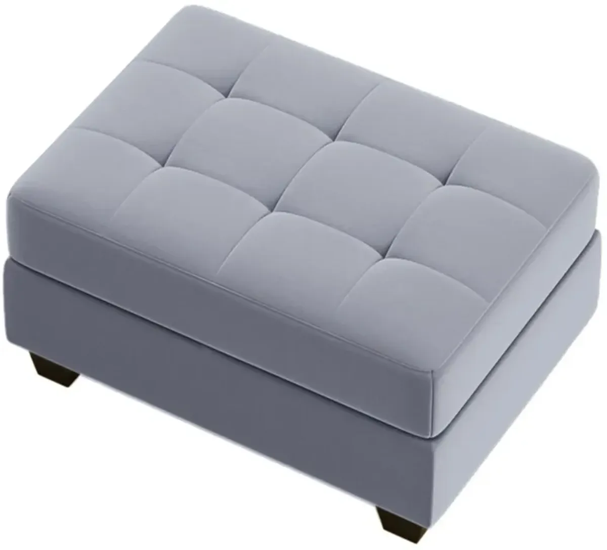 Modern Sectional Sofa With Reversible Chaise, L Shaped Couch Set With Storage Ottoman And Two Cup Holders For Living Room