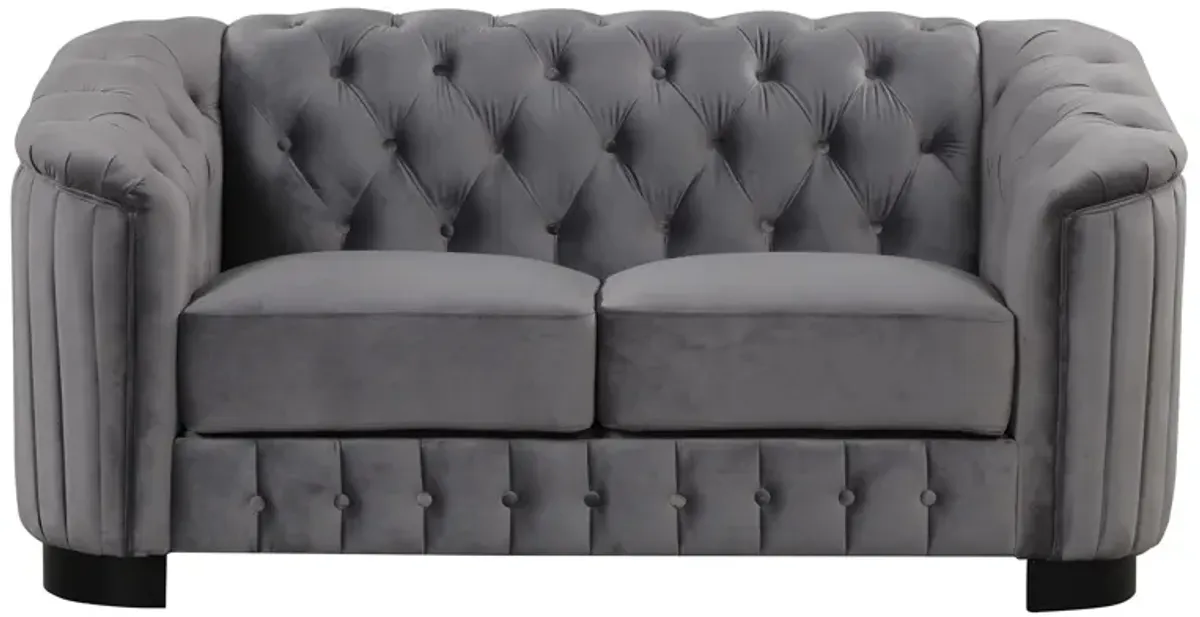 Velvet Upholstered Loveseat Sofa, Modern Loveseat Sofa With Thick Removable Seat Cushion, 2 Person Loveseat Sofa Couch For Living Room, Bedroom, Or Small Space