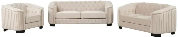 3 Piece Sofa Sets Modern With Rubber Wood Legs, Velvet Upholstered Couches Sets Including Three Seat Sofa, Loveseat And Single Chair For Living Room Furniture Set