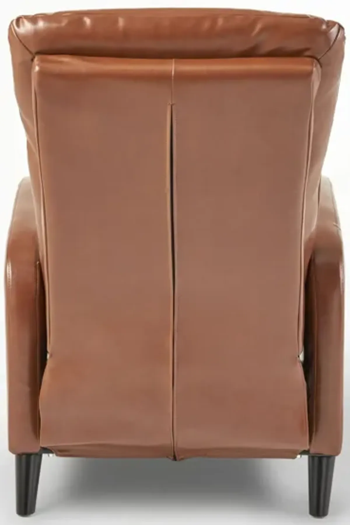 Wide Faux Leather Push Back Standard Recliner - Hazelnut