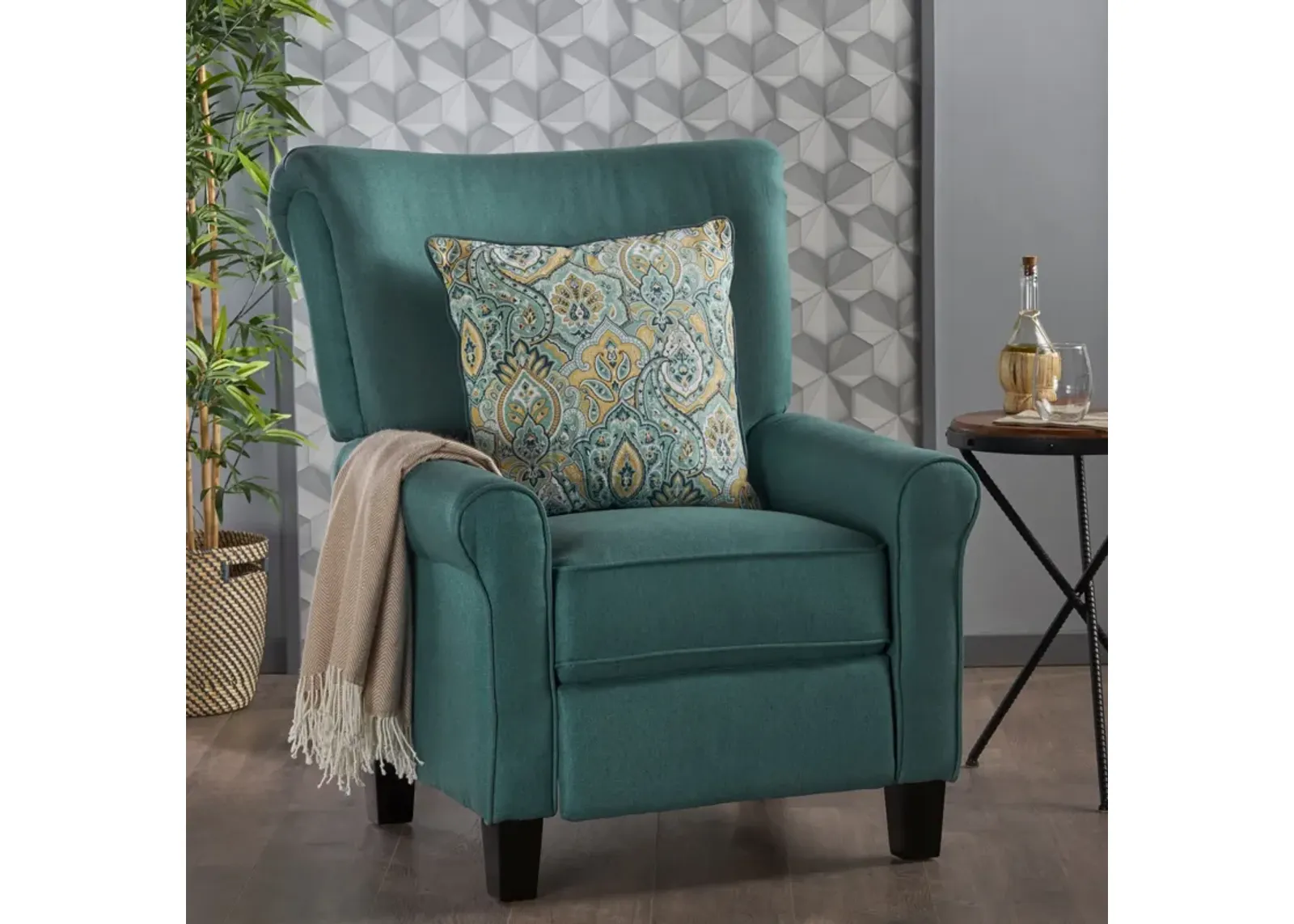 Wide Manual Standard Recliner - Teal