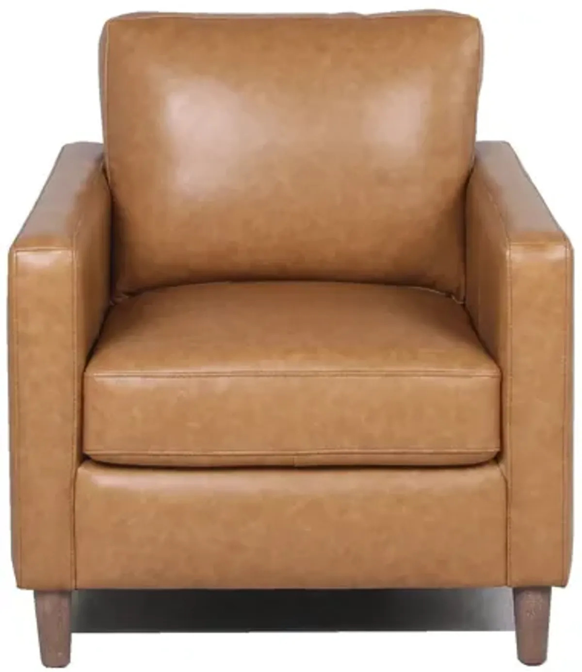 Modern & Contemporary Leather Chair - Camel