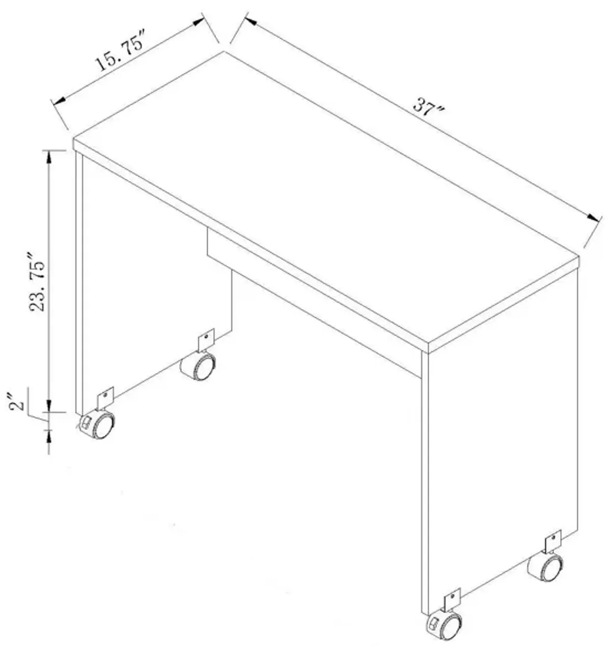 Printer Mobile Stand, Computer Desk, Home Office Desk