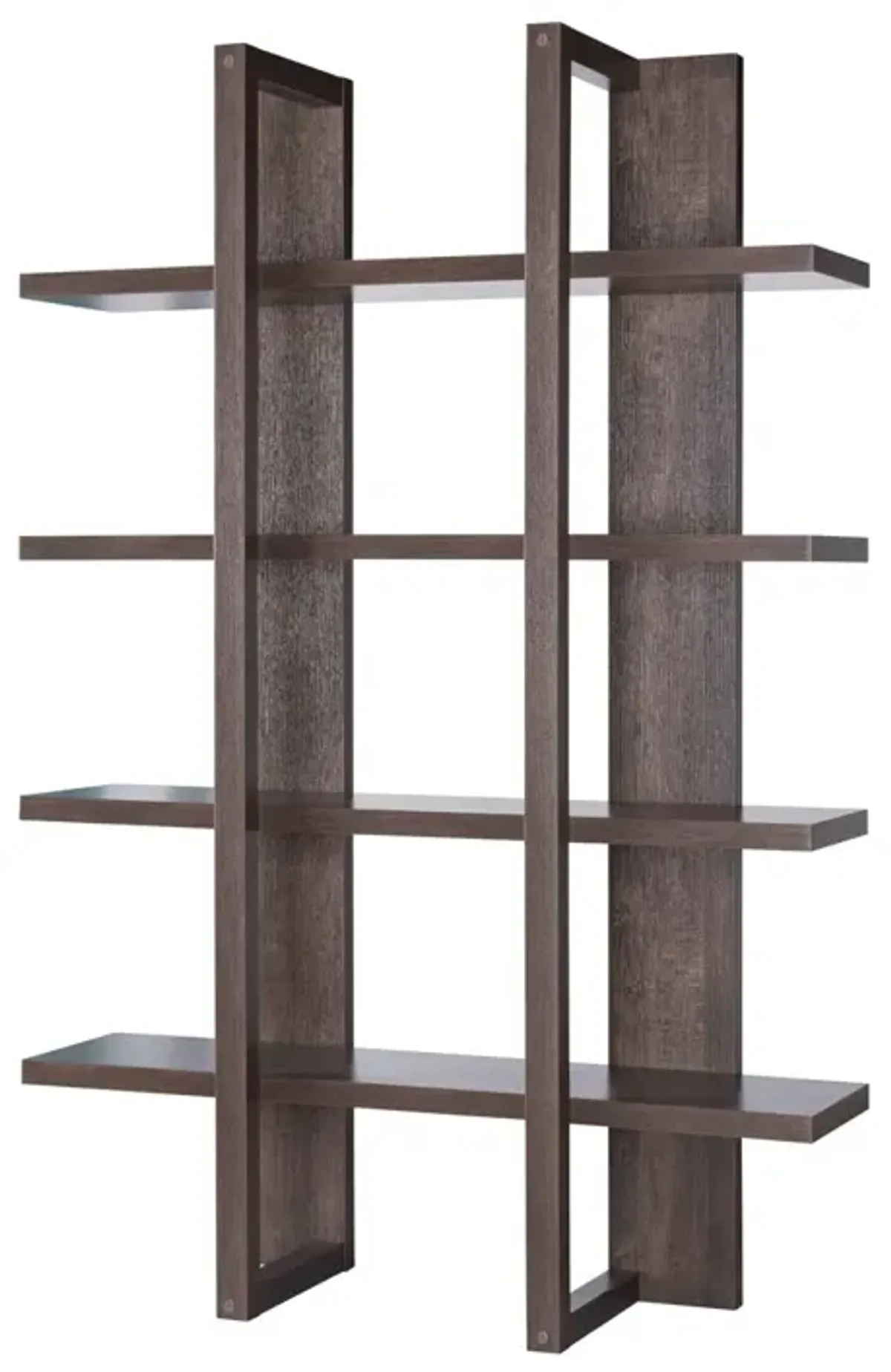 Two Toned Display Cabinet, Tall Bookcase Storage Cabinet