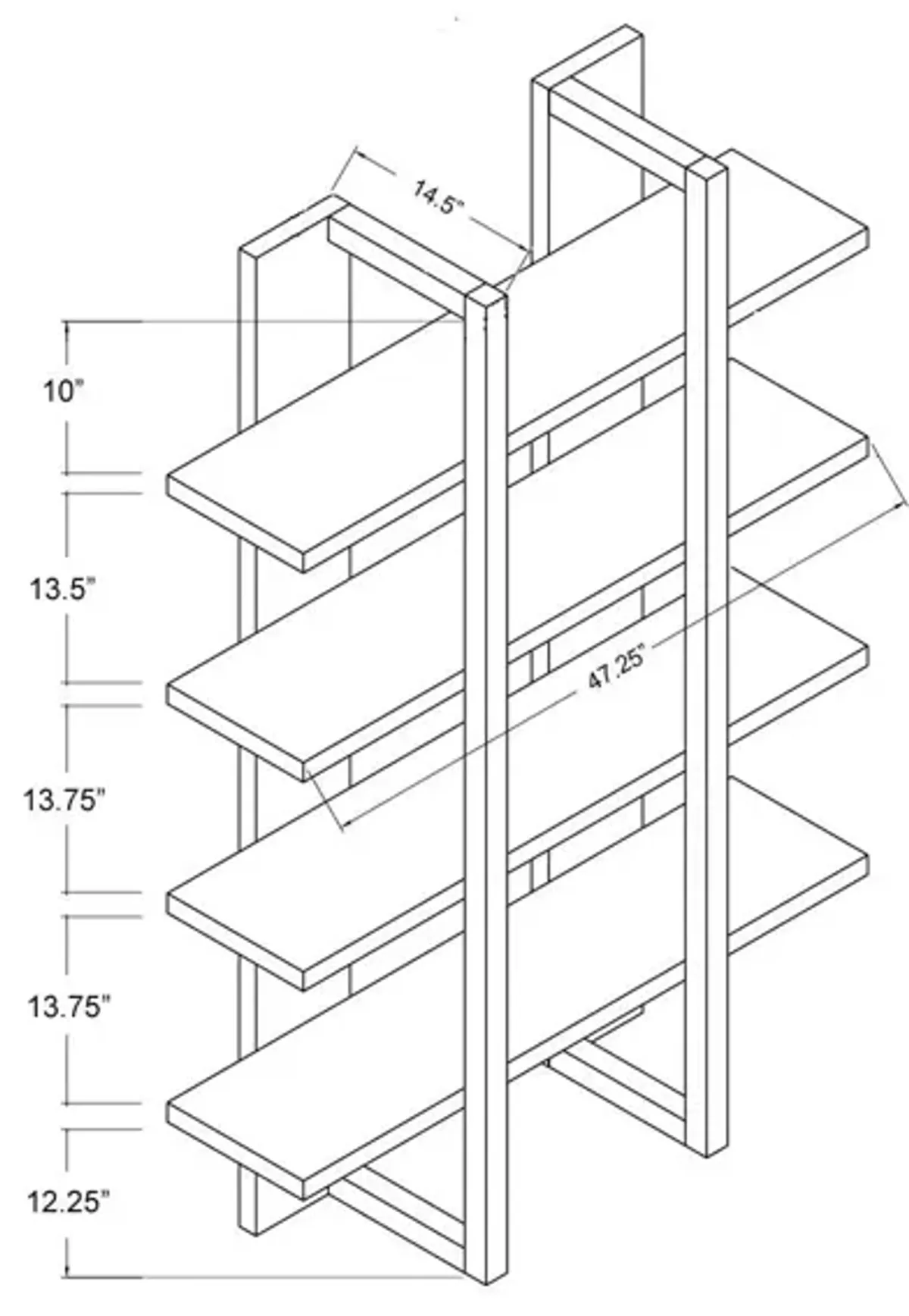 Two Toned Display Cabinet, Tall Bookcase Storage Cabinet