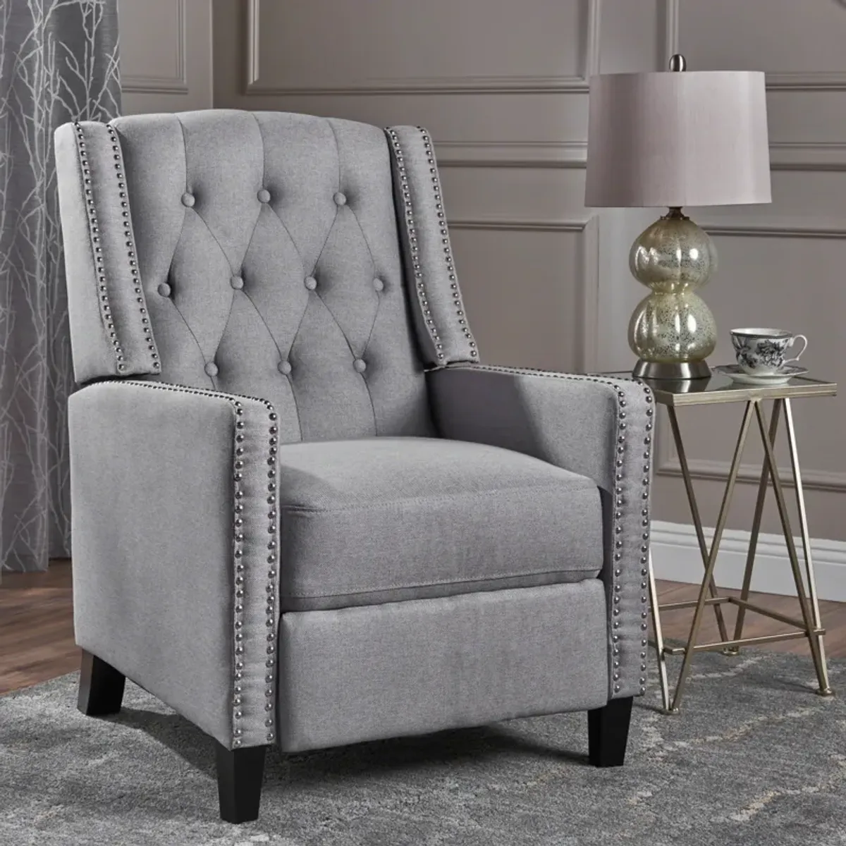 Classic Fabric Push Back Chair