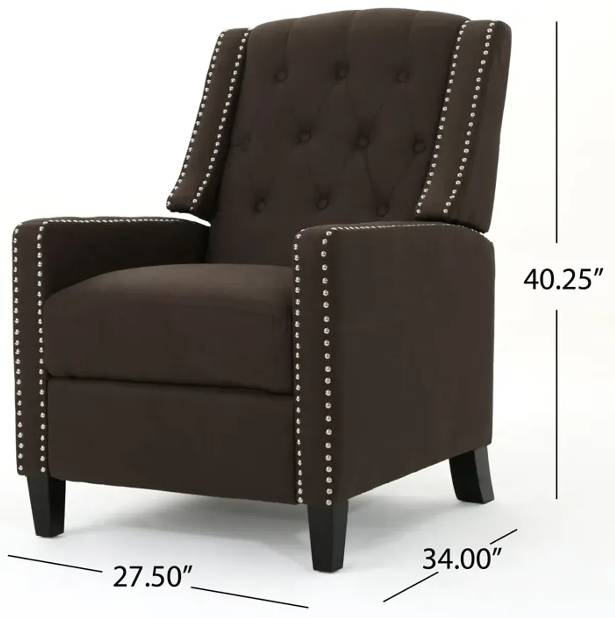 Classic Fabric Push Back Chair