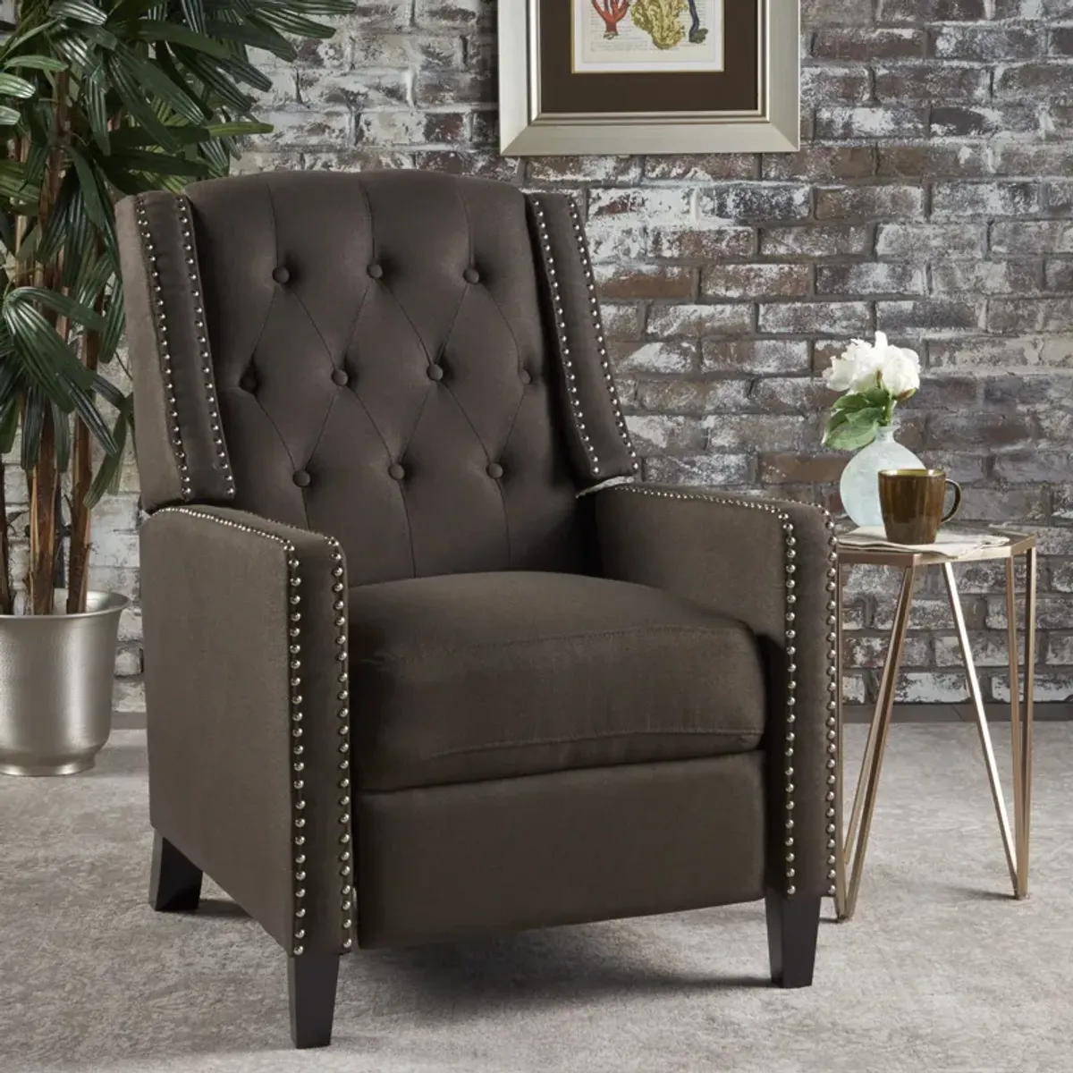 Classic Fabric Push Back Chair