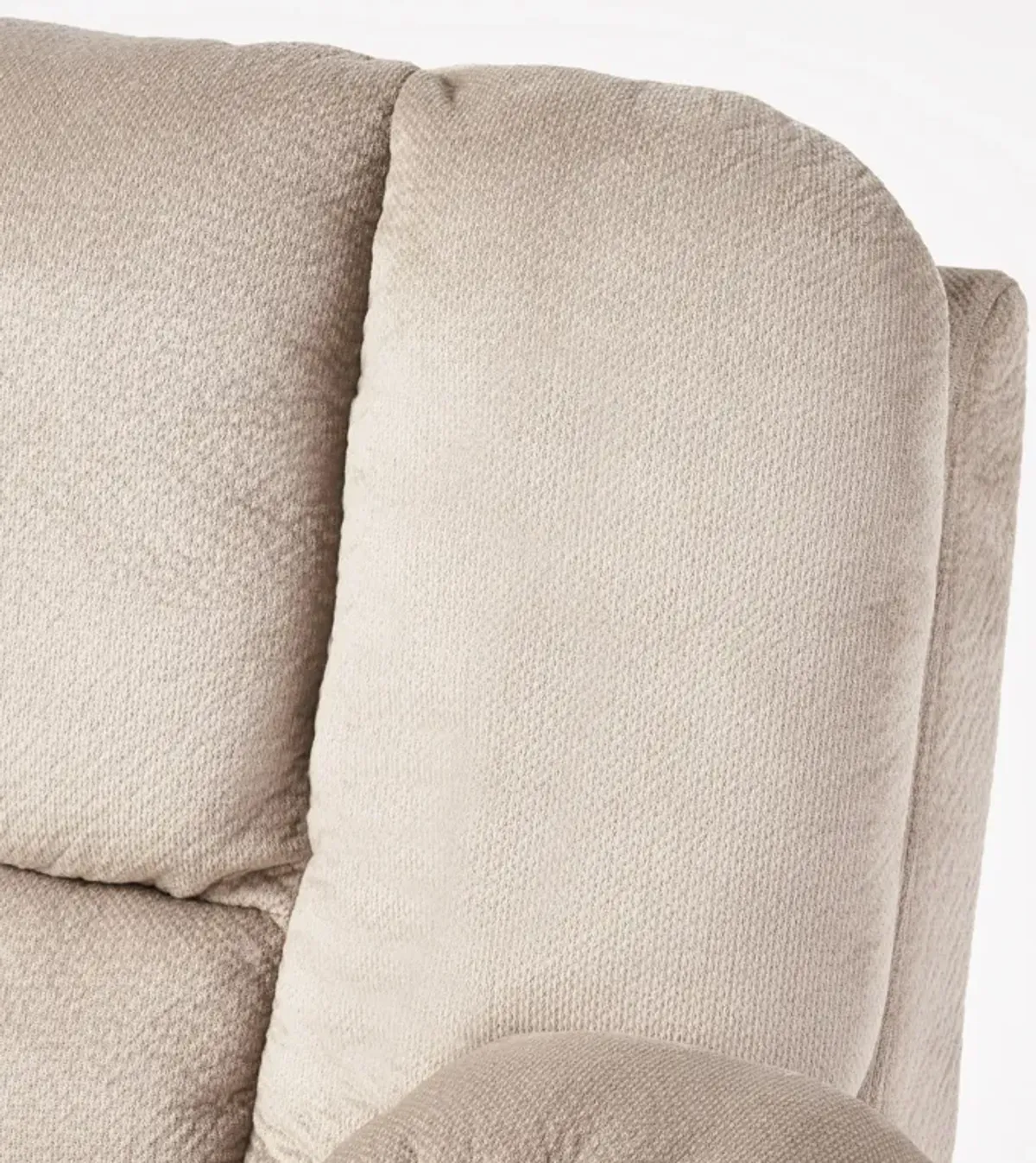 Luxurious Manual Recliner Chair With Skin-Friendly Fabric And Dual Cup Holders