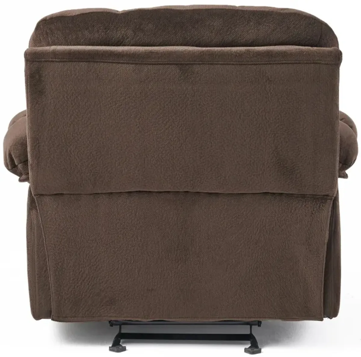 Luxurious Manual Recliner Chair With Skin-Friendly Fabric And Dual Cup Holders