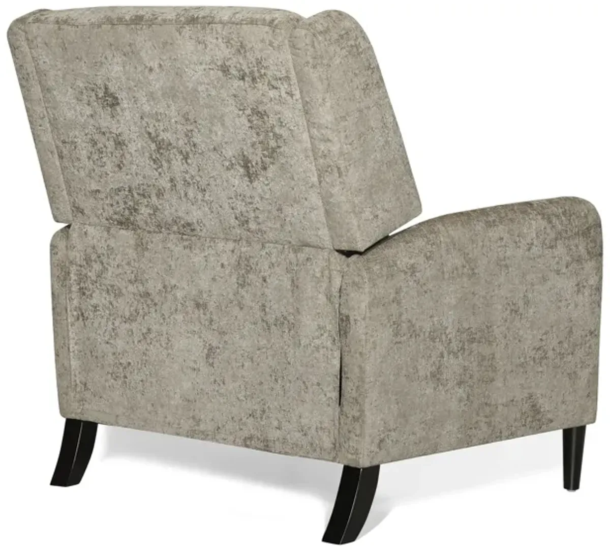 Oversized Textured Fabric Pushback Recliner