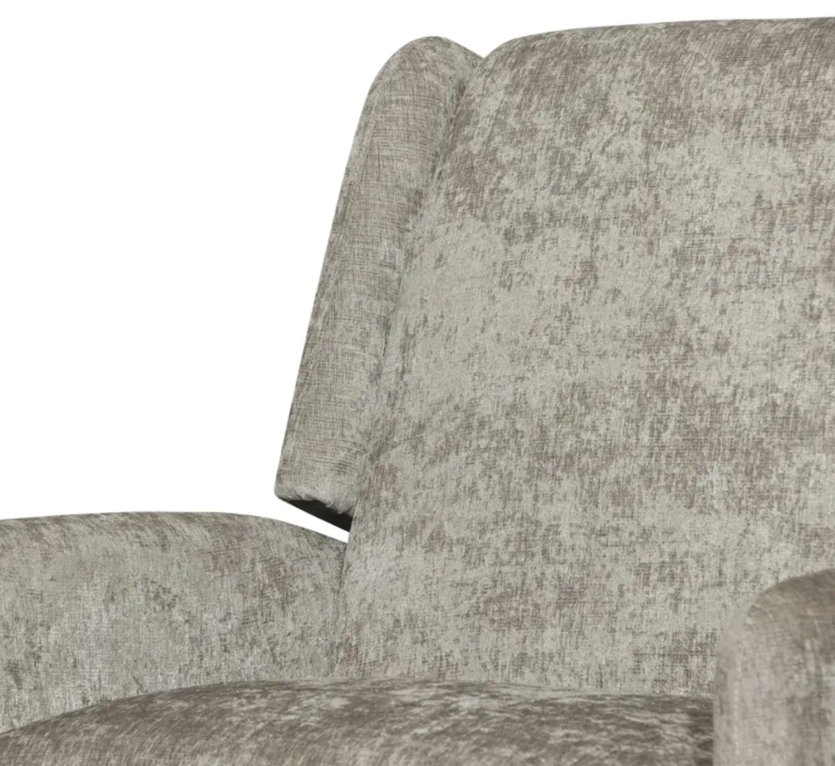 Oversized Textured Fabric Pushback Recliner