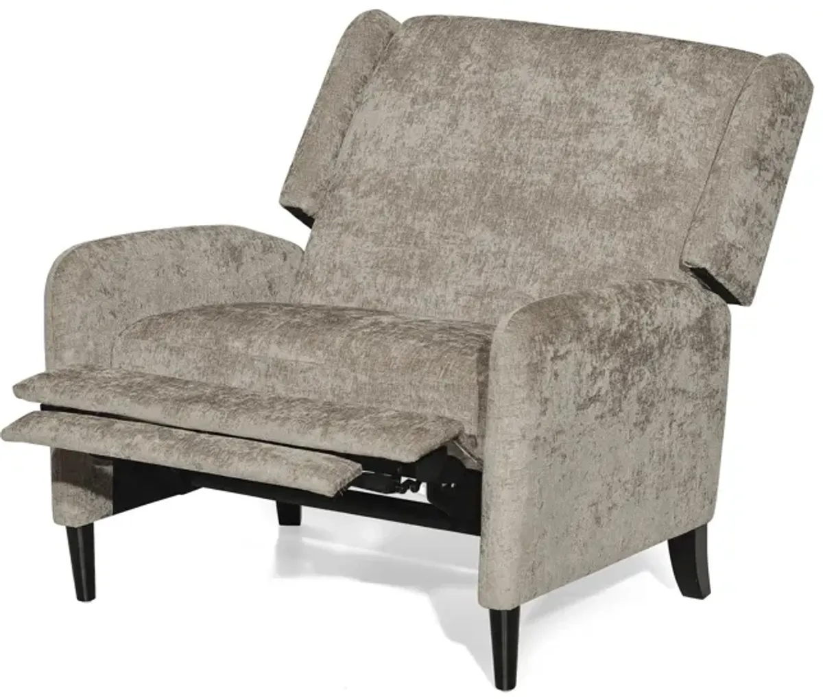 Oversized Textured Fabric Pushback Recliner