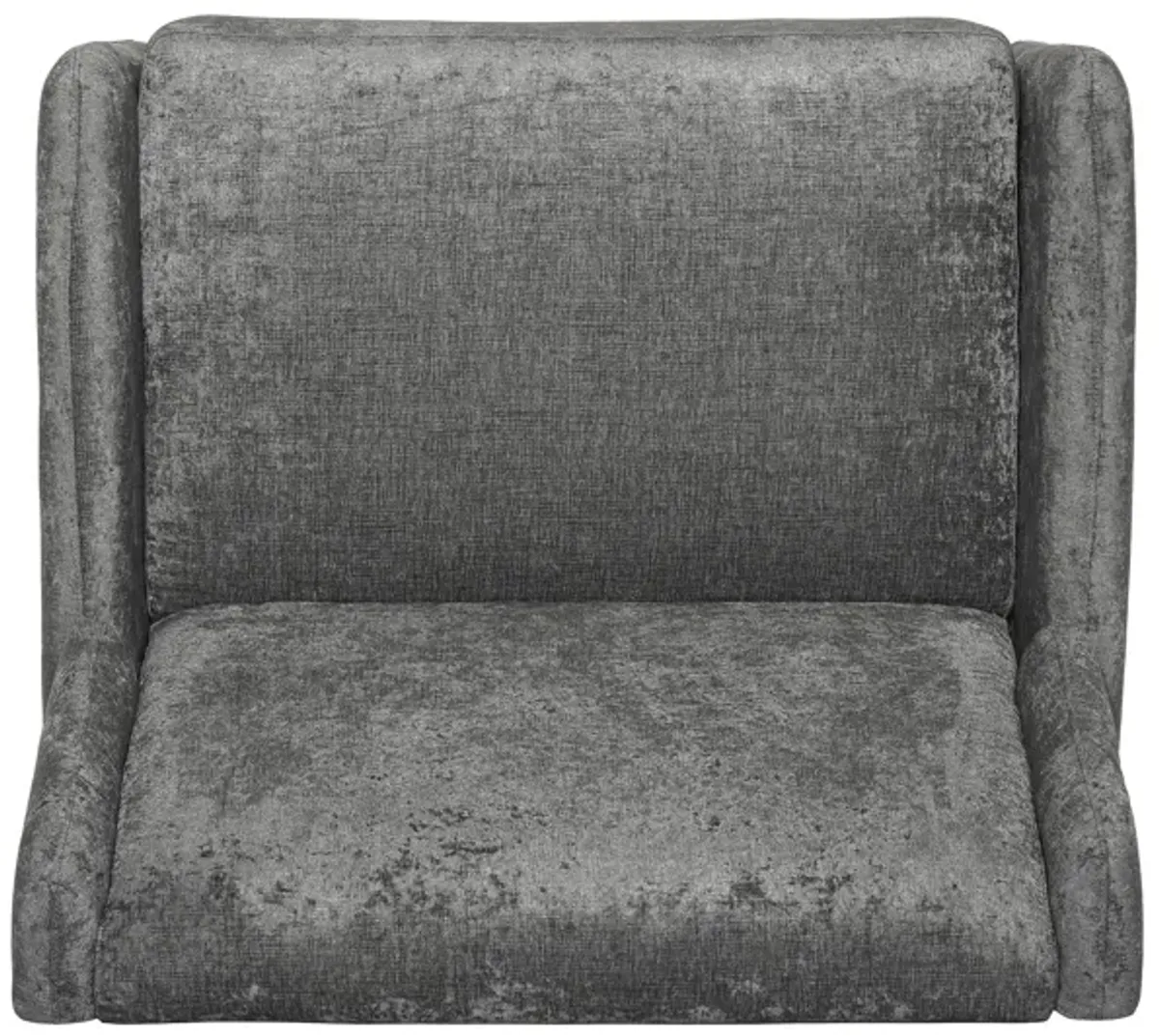 Oversized Textured Fabric Pushback Recliner