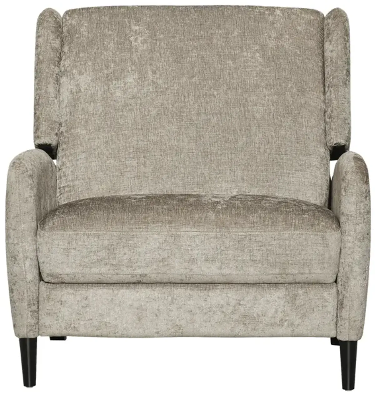 Oversized Textured Fabric Pushback Recliner