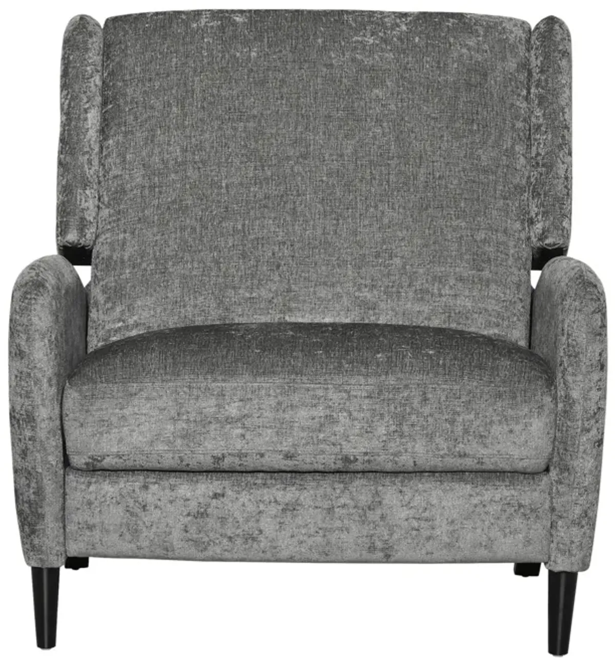 Oversized Textured Fabric Pushback Recliner