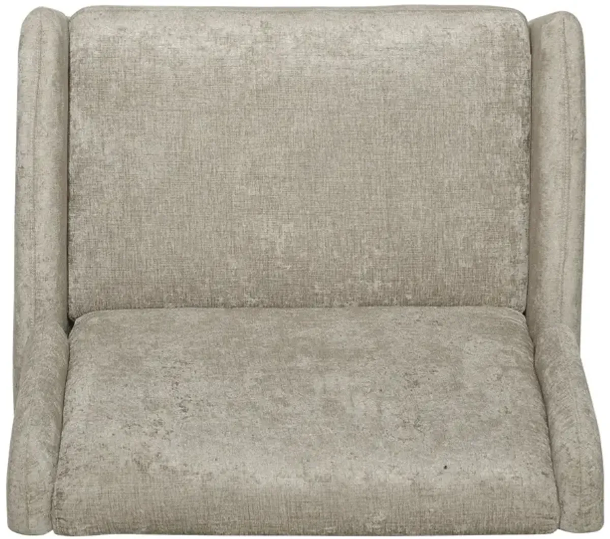 Oversized Textured Fabric Pushback Recliner