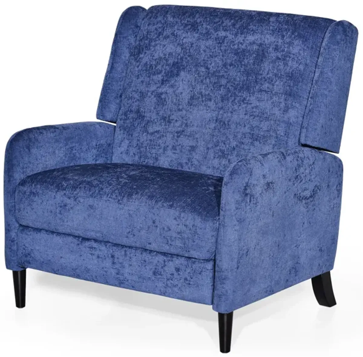 Oversized Textured Fabric Pushback Recliner