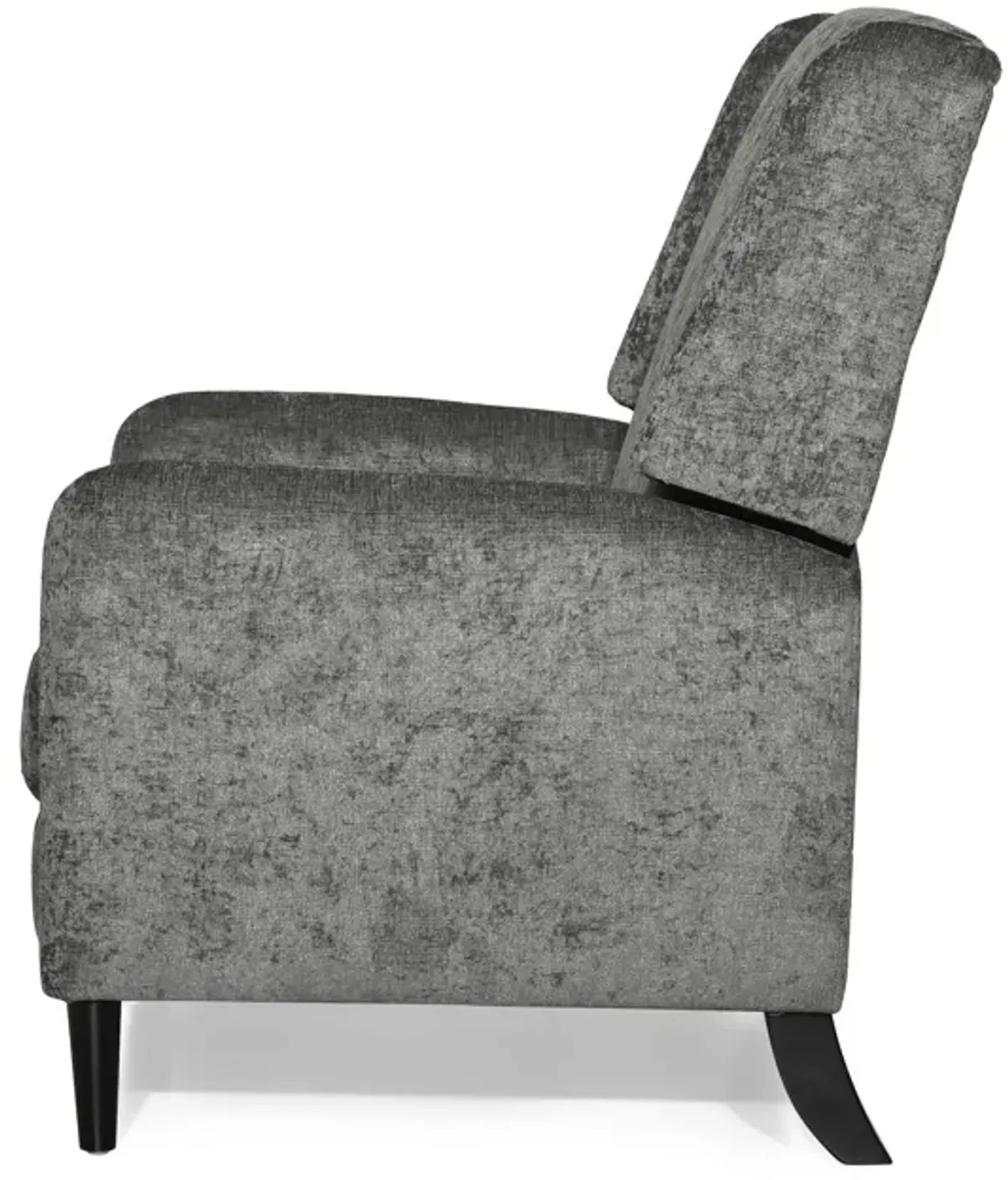 Oversized Textured Fabric Pushback Recliner