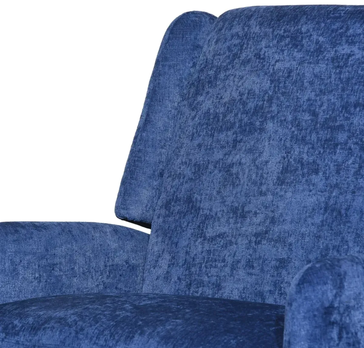 Oversized Textured Fabric Pushback Recliner