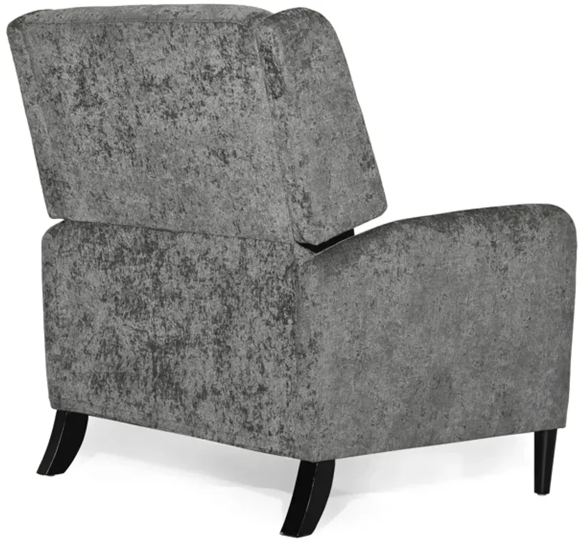 Oversized Textured Fabric Pushback Recliner