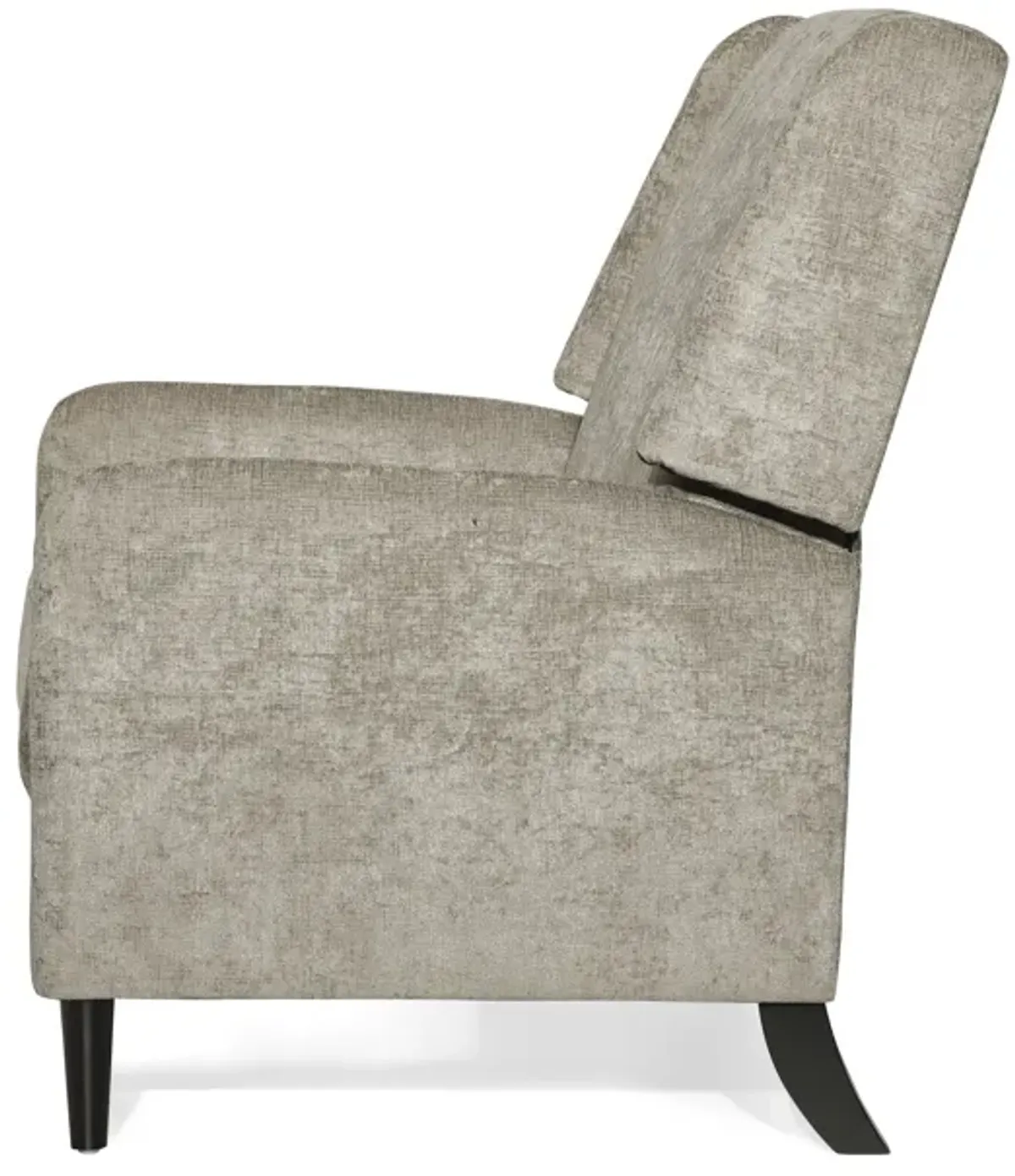 Oversized Textured Fabric Pushback Recliner