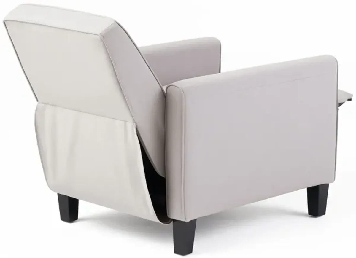 Linen Push Back Chair For Elegant Home