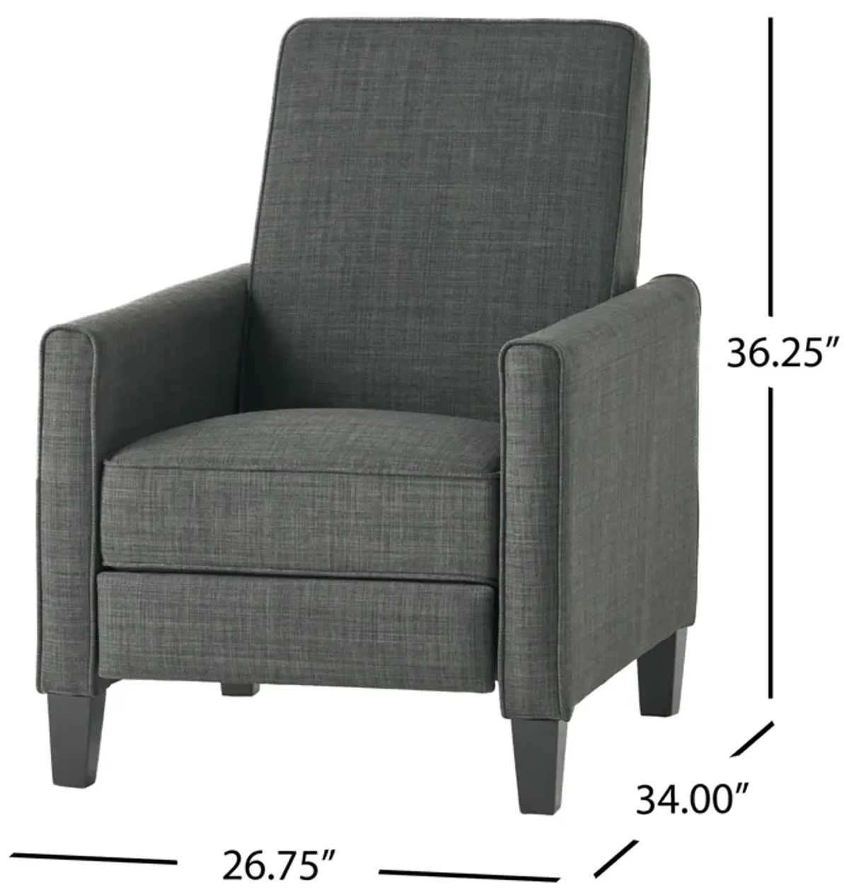 Linen Push Back Chair For Elegant Home