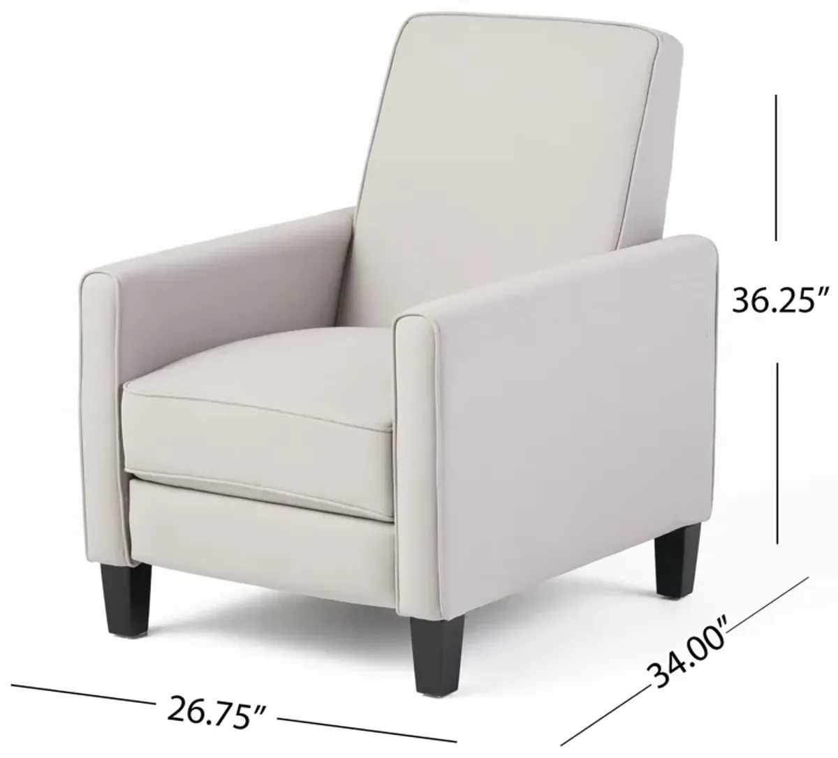 Linen Push Back Chair For Elegant Home