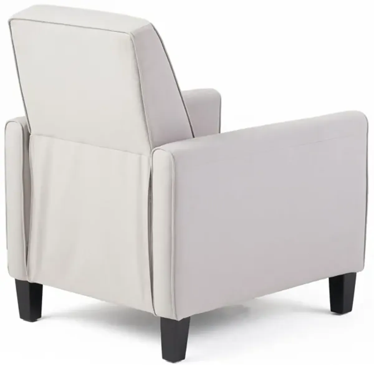 Linen Push Back Chair For Elegant Home