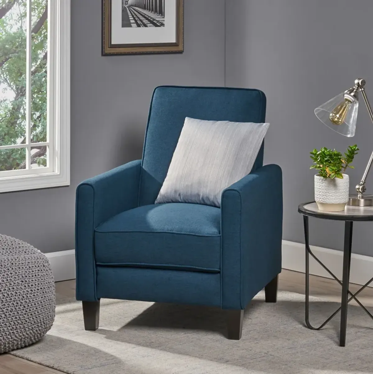 Fabric Push Back Chair For Elegant Home