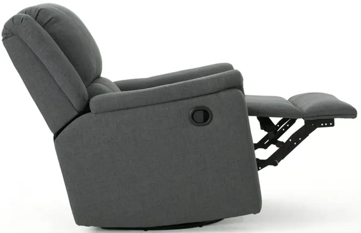 Glider Recliner With Swivel, Manual Reclining Chair