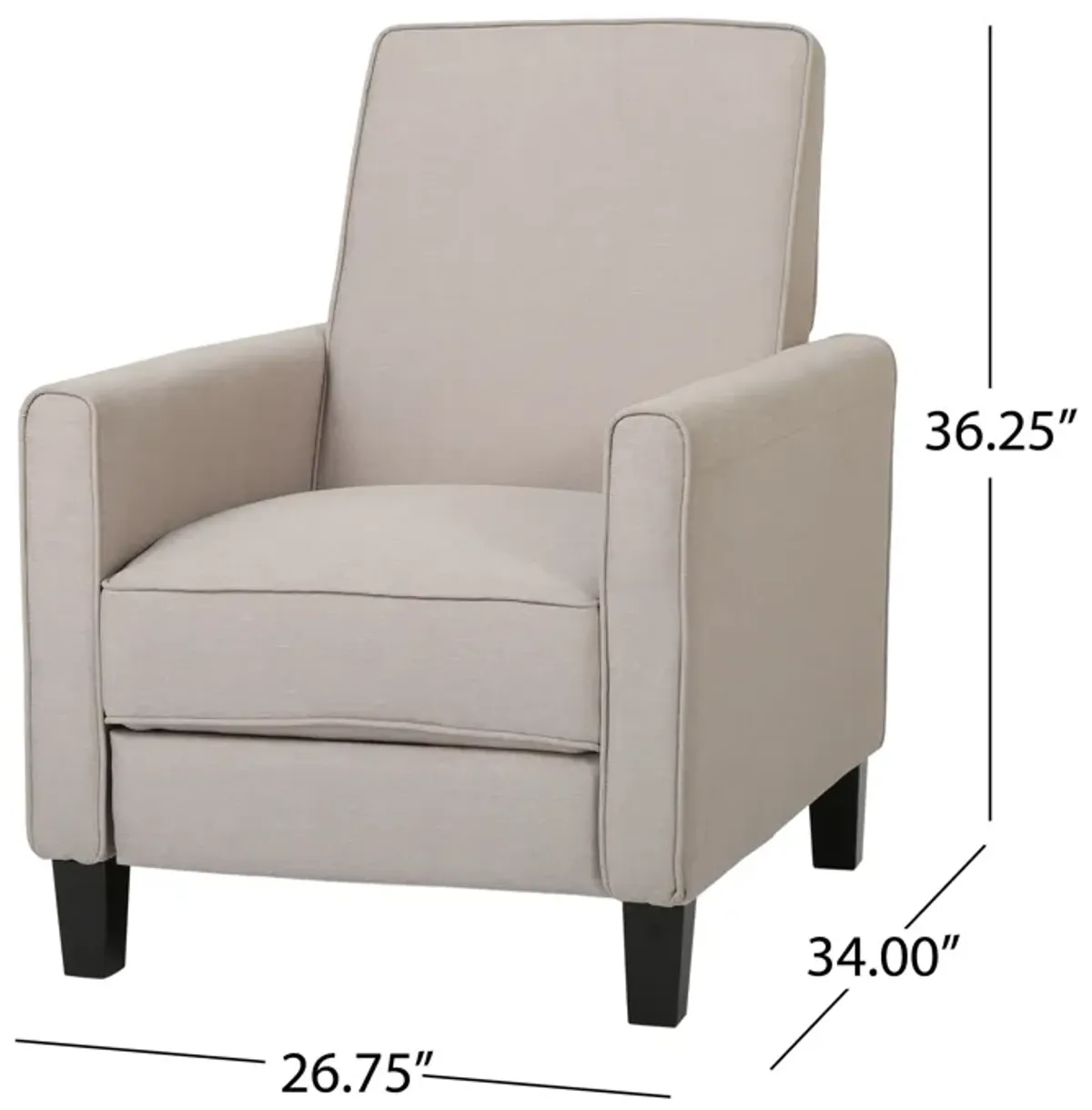 Recliner Push Back Chair For Elegant Home