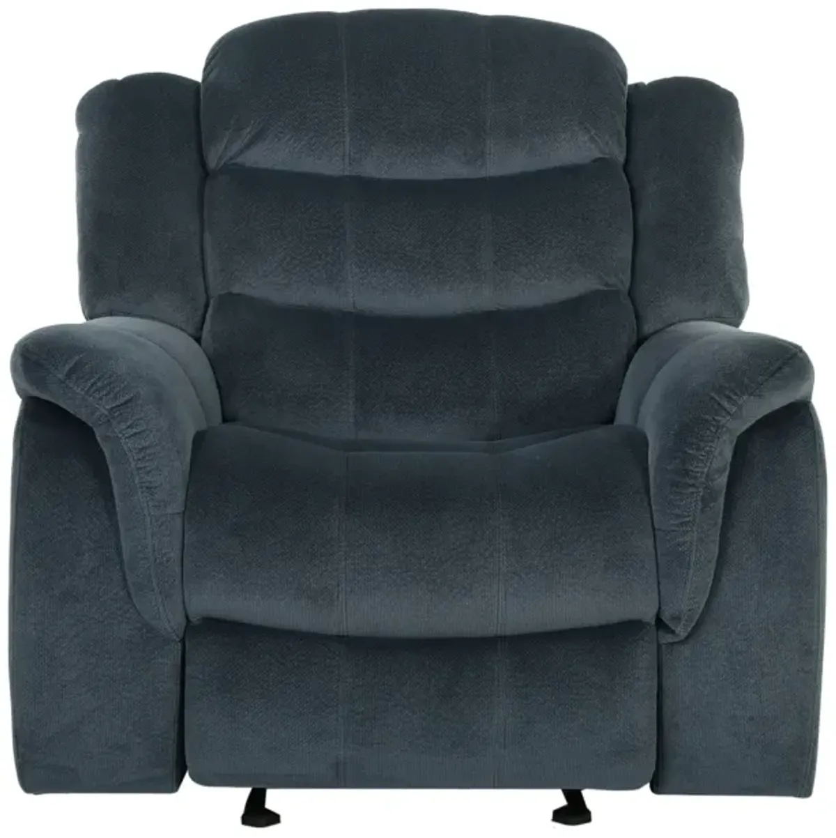 Classic Design, Plush Fabric, Glider Recliner