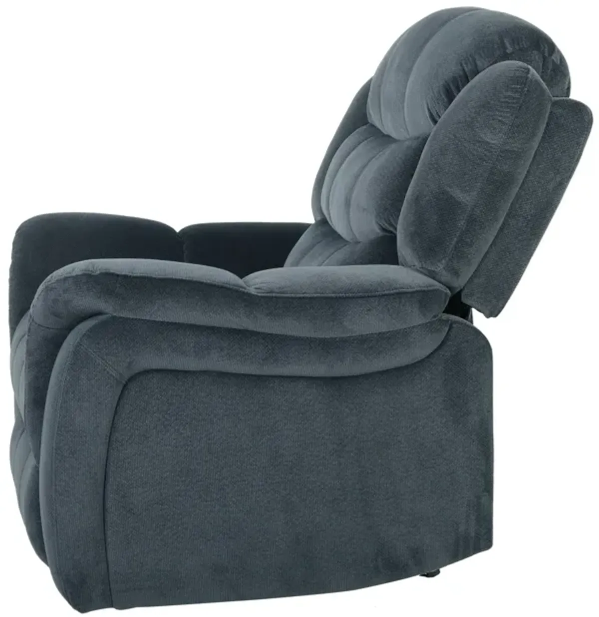 Classic Design, Plush Fabric, Glider Recliner