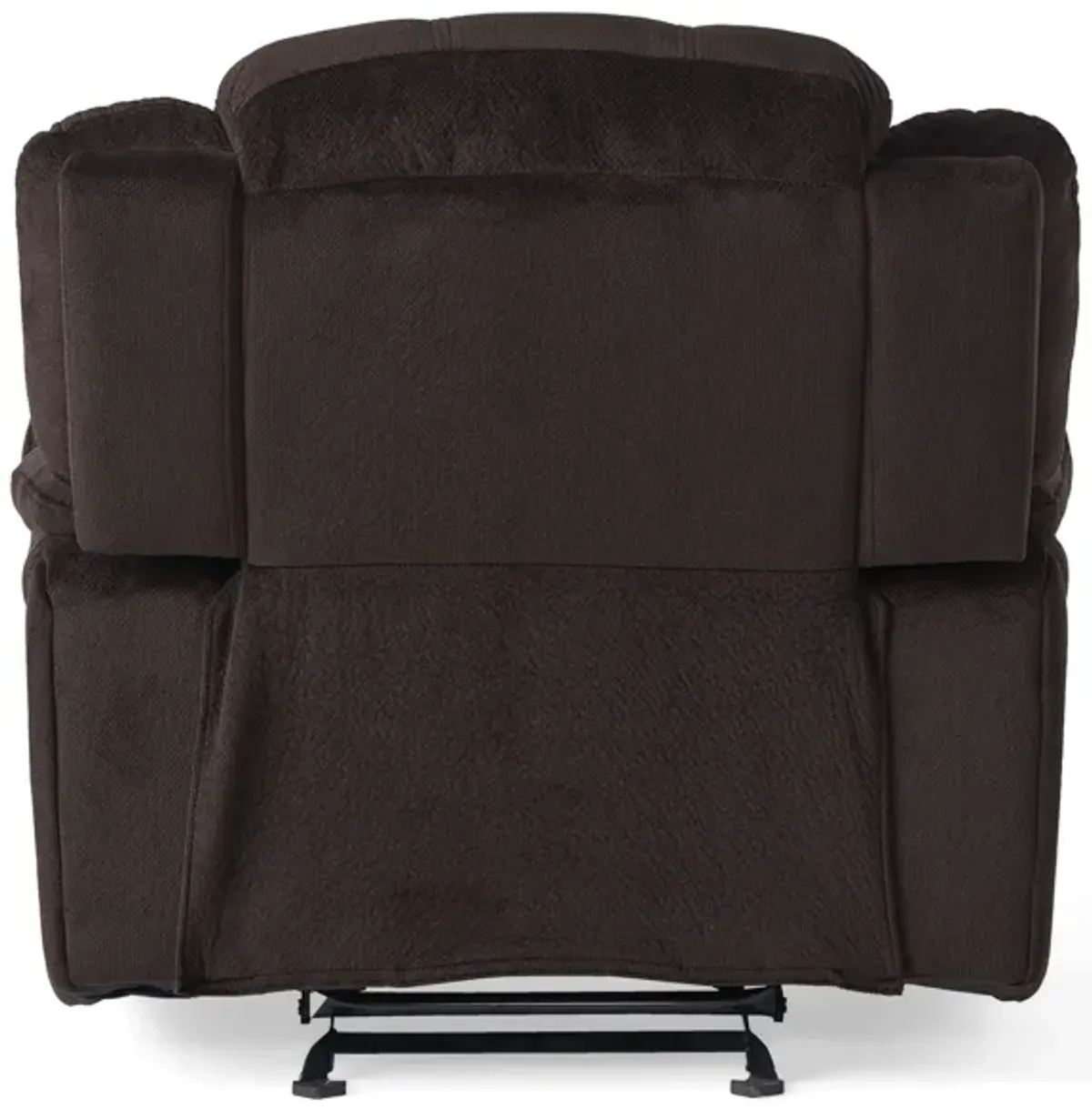 Classic Design, Plush Fabric, Glider Recliner