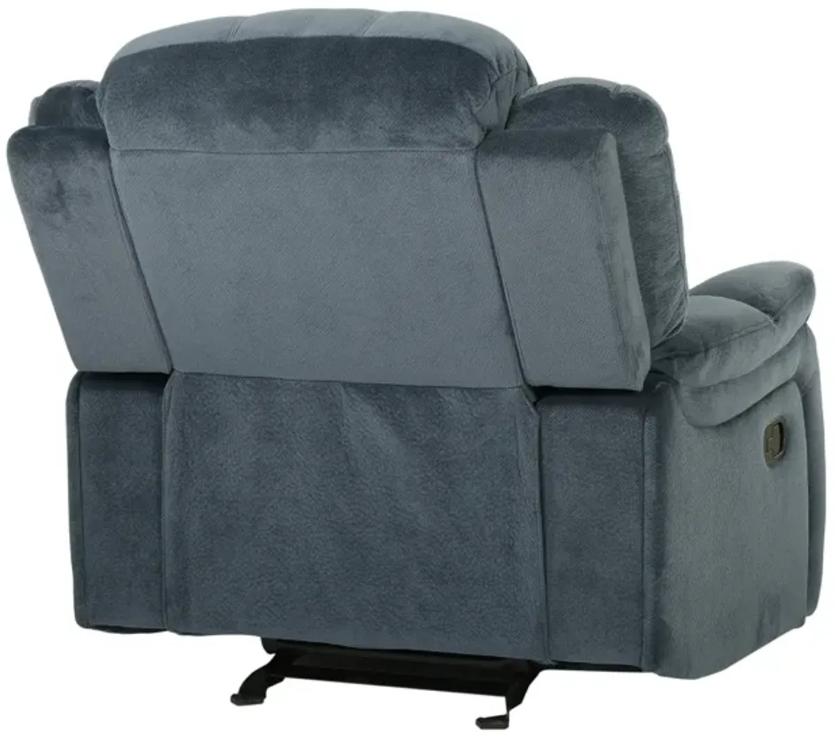 Classic Design, Plush Fabric, Glider Recliner